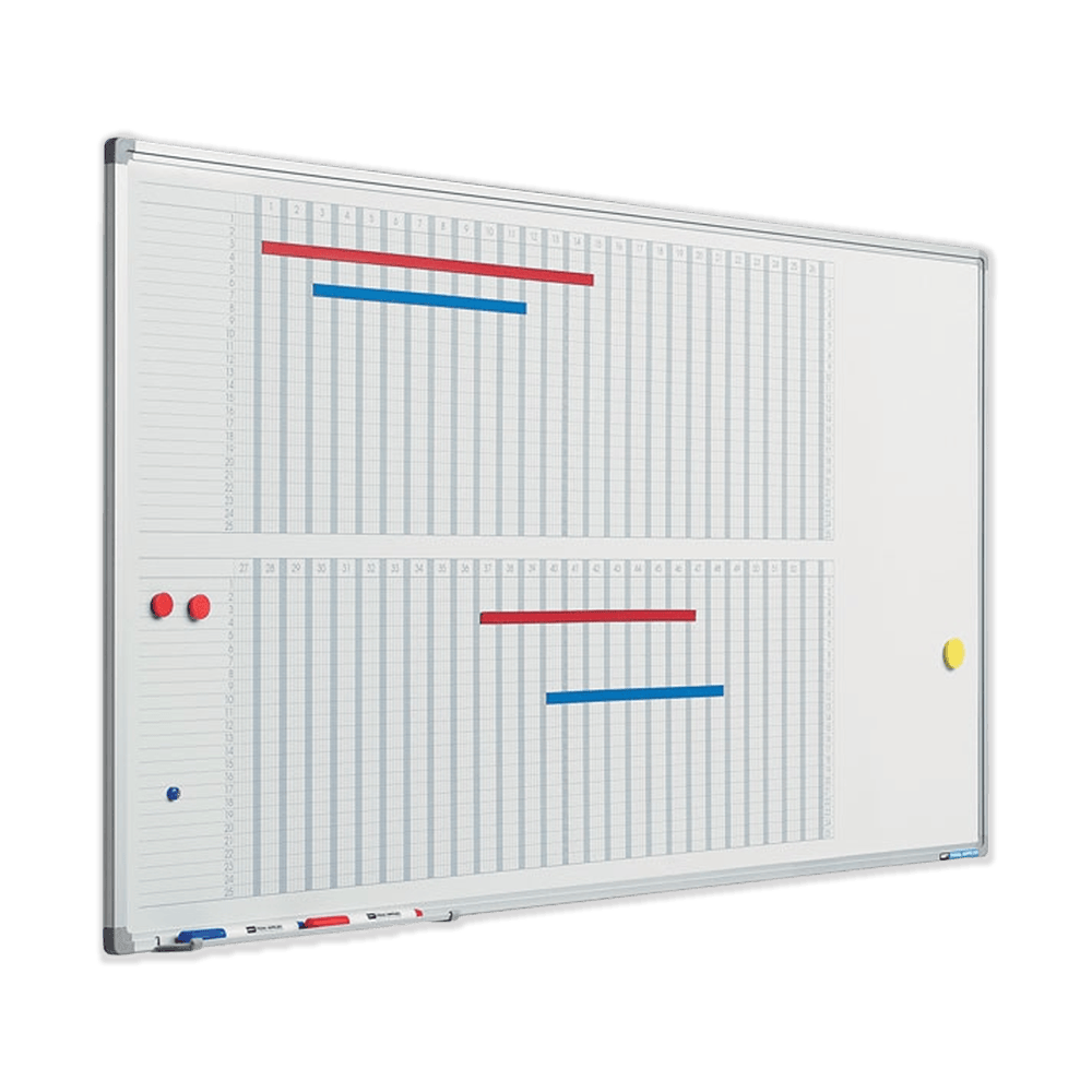 Exakt whiteboardtavle 53-ugers tavle, 120x60 cm - Billede 2