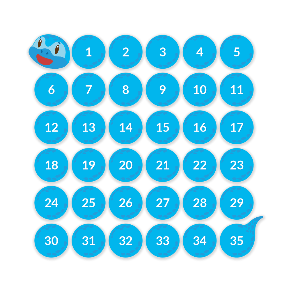 Talslange med tallene 0-35 - Billede 2